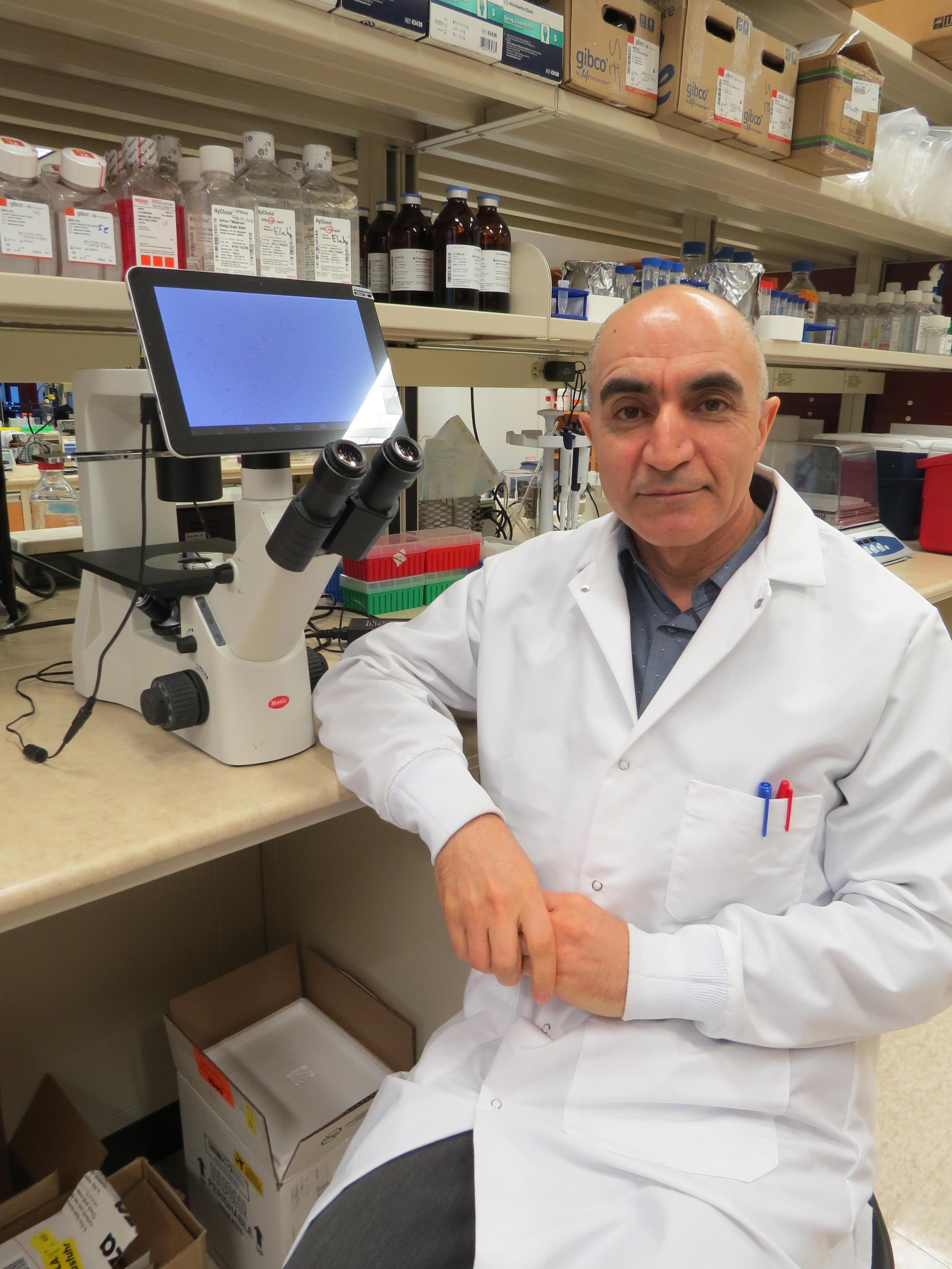 Shokrollah Elahi is lead author of a study that show an anti-inflammatory drug may prevent accelerated aging in HIV-infected individuals.